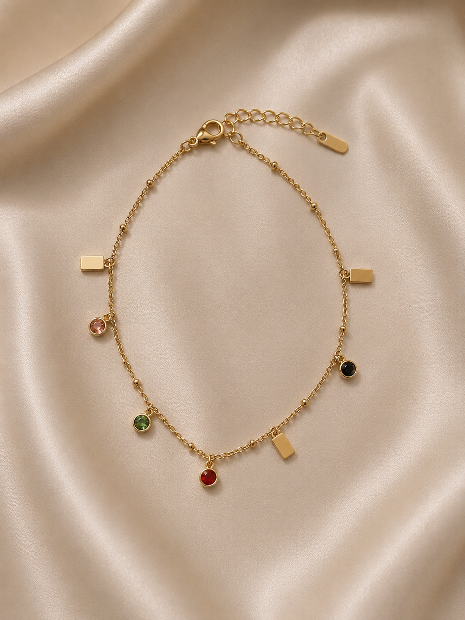 Sadeè Rainbow Anklet