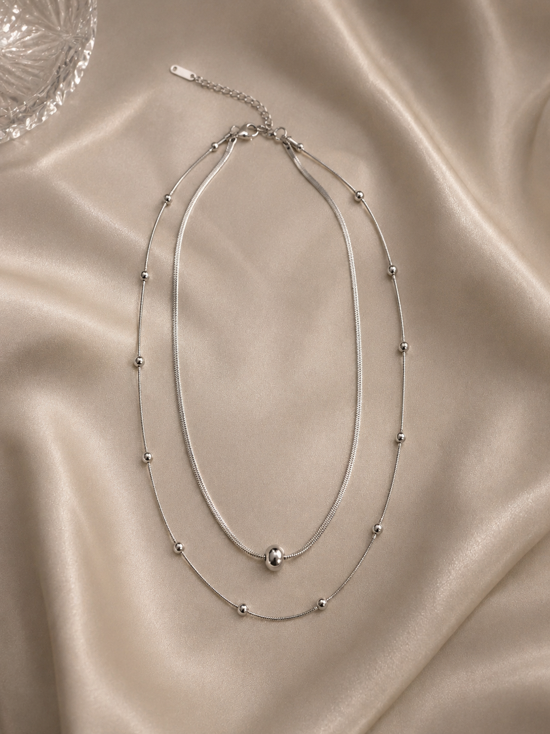 Sadeè Luna Silver Necklace