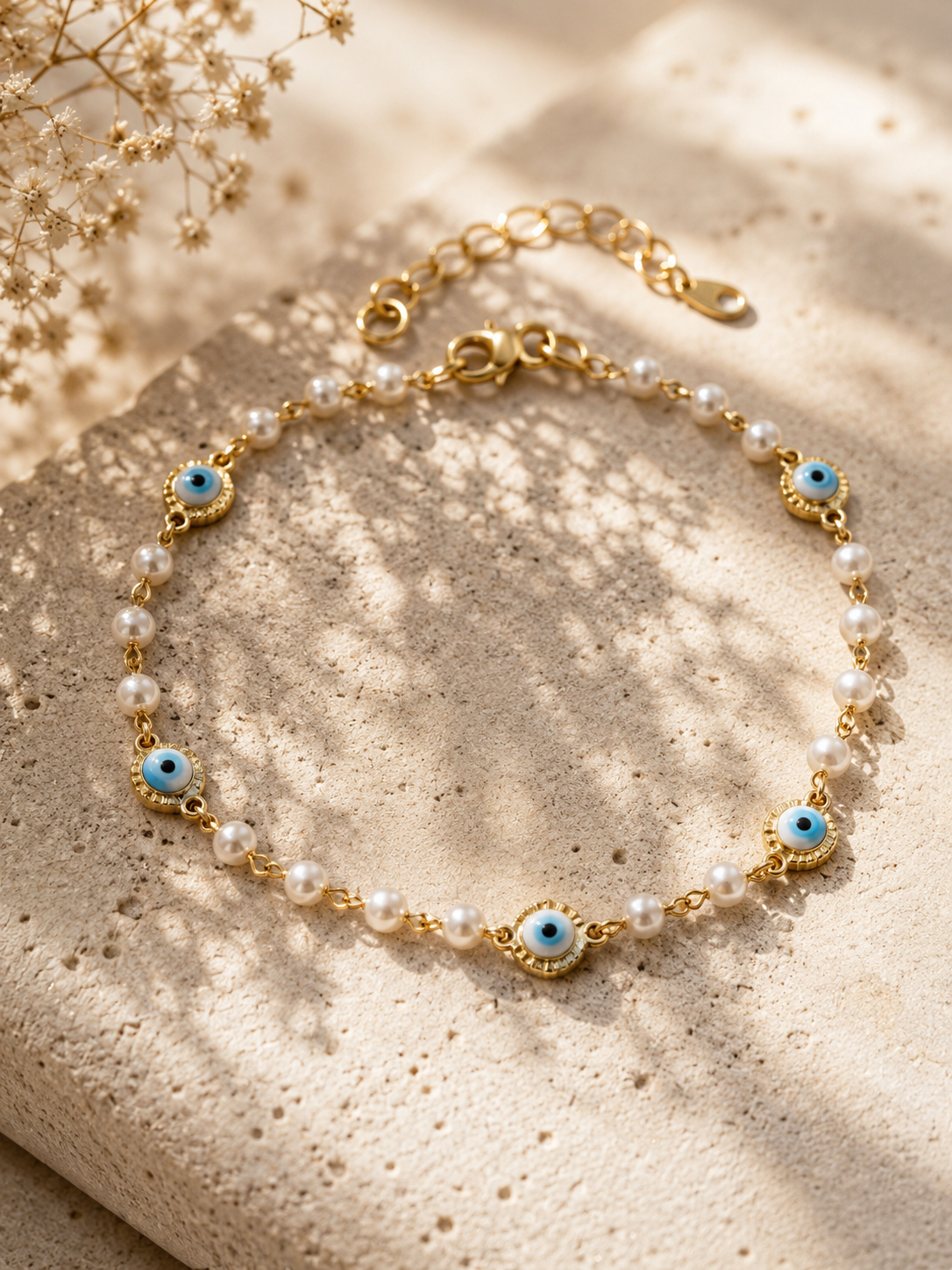 Pearl Nazar Anklet