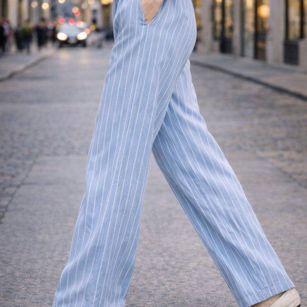 Leinenhose – Wide Leg Pants