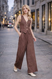 Leinenhose – Wide Leg Pants