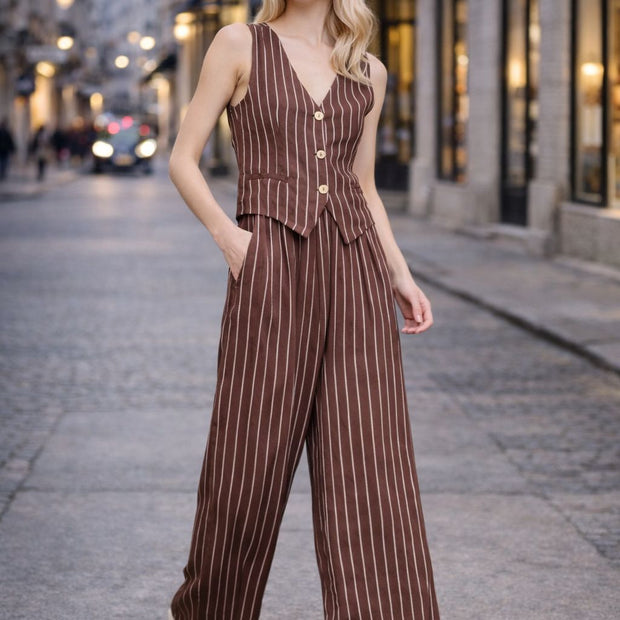 Leinenhose – Wide Leg Pants