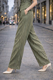 Leinenhose – Wide Leg Pants