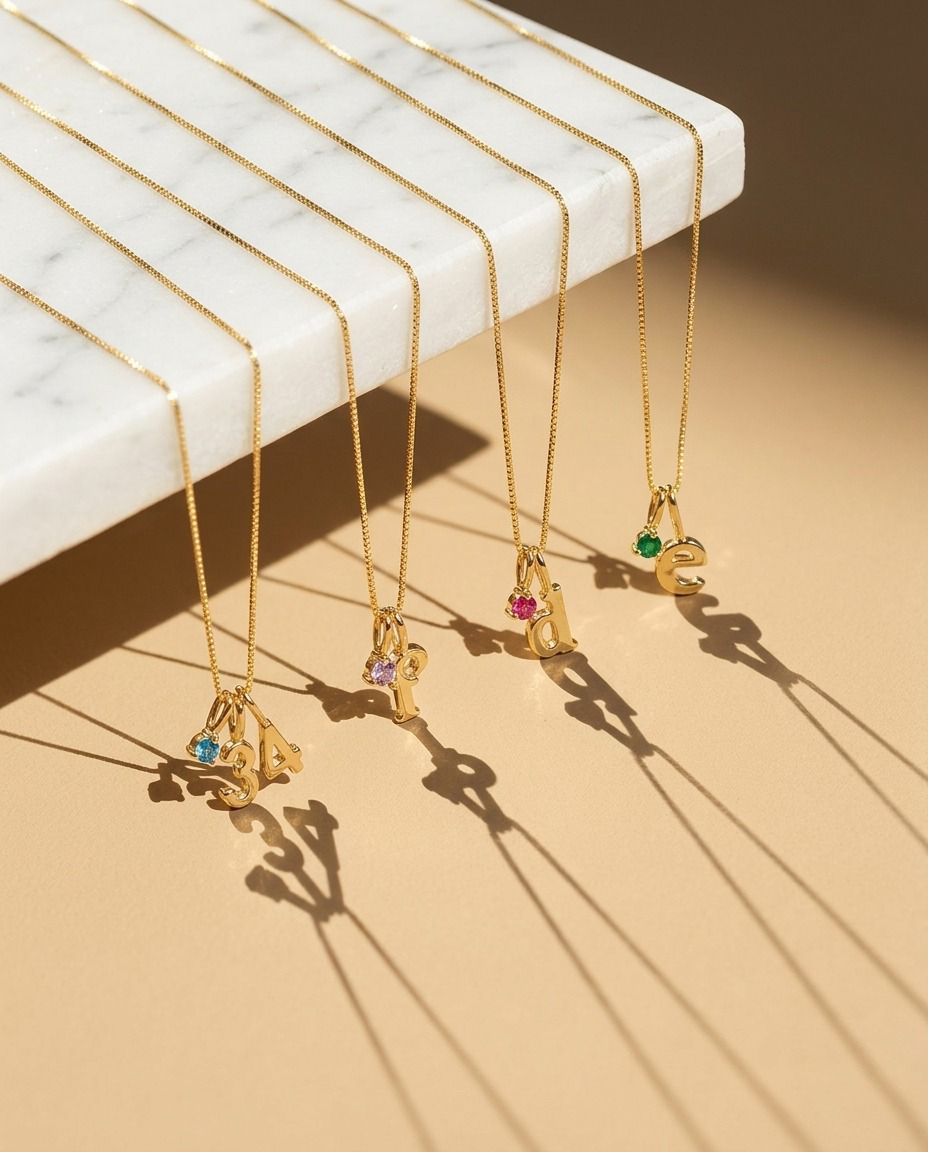 Sadeè Soulstone Initial Necklace