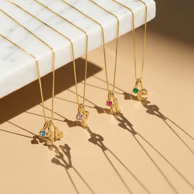 Sadeè Soulstone Initial Necklace